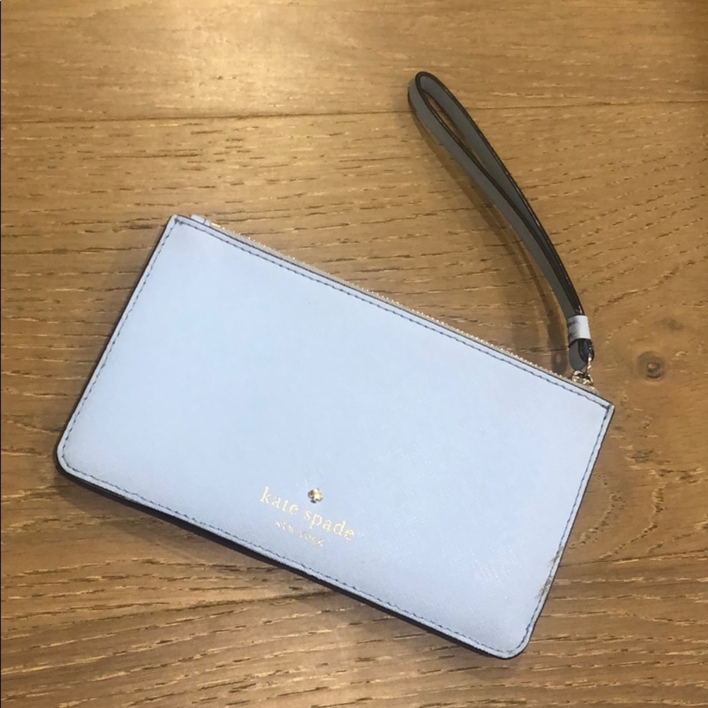 Kate Spade Light Blue Wallet/ Clutch/ Wristlet